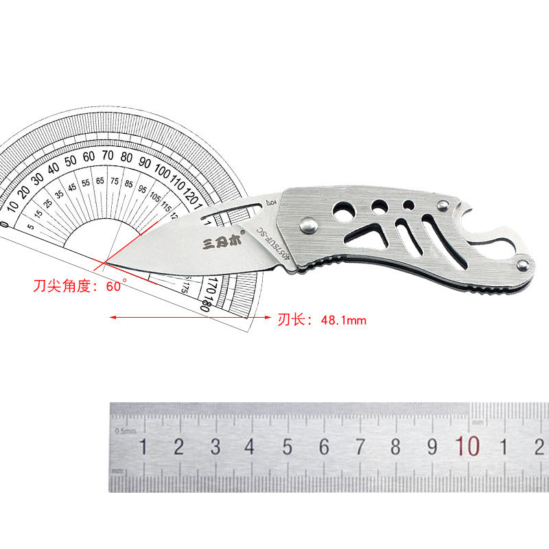 Bushcraft Folding Field Knife Multi-functional Pocketed EDC knife-4