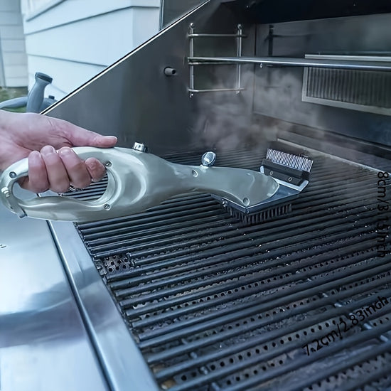 BBQ Grill Cleaner Steam Scrape  Shine