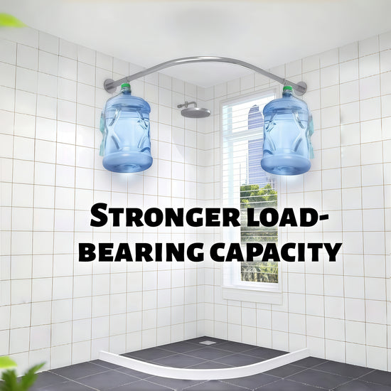 Black Silvery White Adjustable LShaped Shower Curtain Rod  WallMounted Bathroom Accessory SpaceSaving No Drilling Required Durable  Easy to Install Stainless Steel Design Suitable for Modern Bathrooms Shower Curtain Rail Shower Rod Curtain 