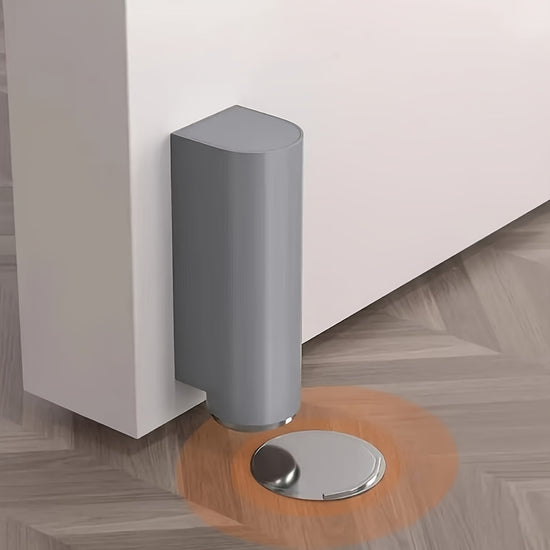 Set of 2 Durable Magnetic Door Stoppers  Easy to Install Without Drilling Adhesive Backing Protects Doors from Collisions Available in Black White And Gray Featuring a Unique Design And Can Be Firmly Secured Door Stopper For Bottom Of Door Door 