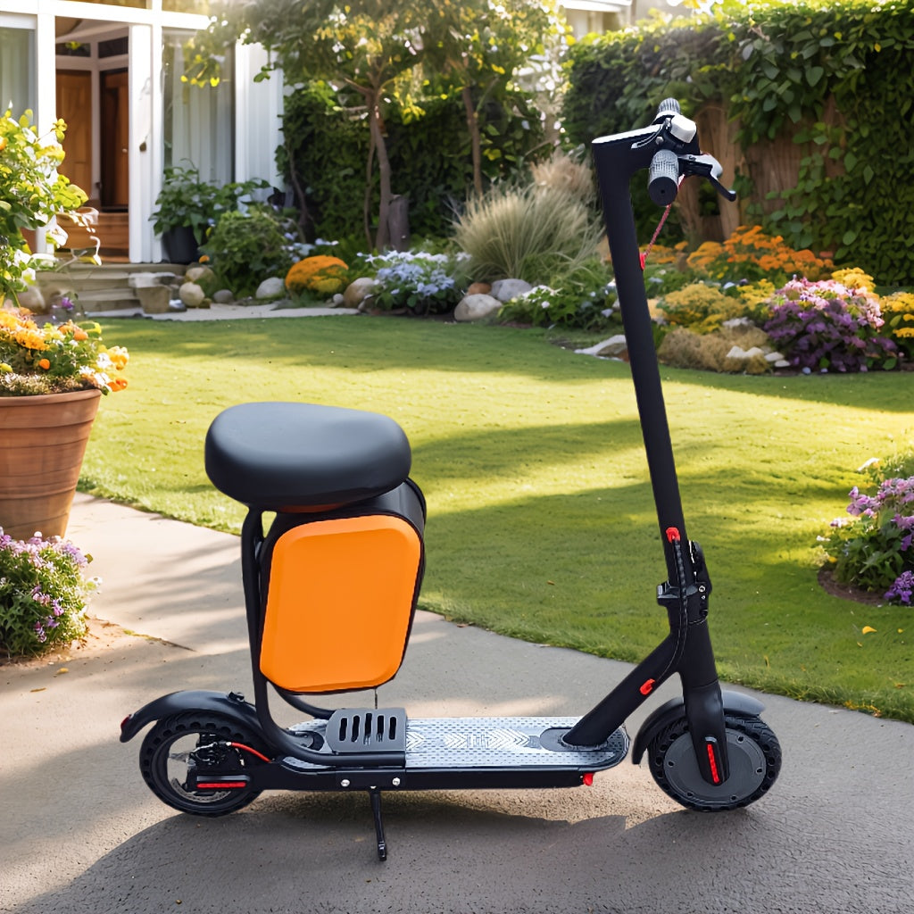 LargeCapacity Electric Scooter Seat with Storage  Ergonomic Cushion Rear Luggage Rack for Commuting  Delivery Battery Not Included