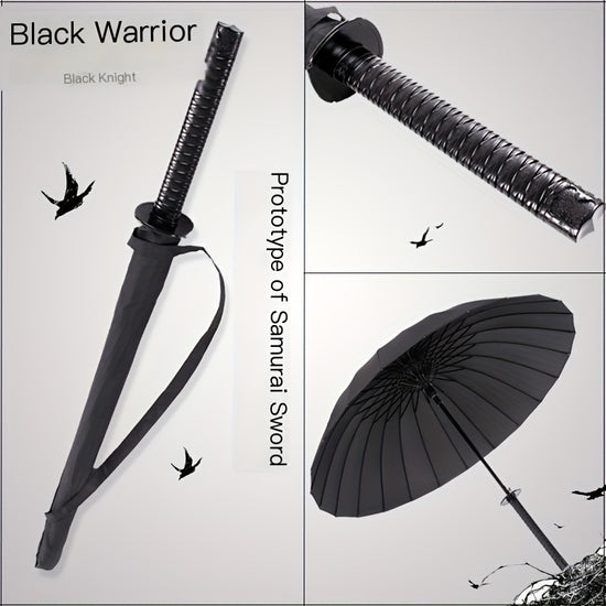 Unique Swordsman Umbrella Durable Unique Style Swordsman Sun Umbrella  Sleek LongPole Universal for Both Sexes