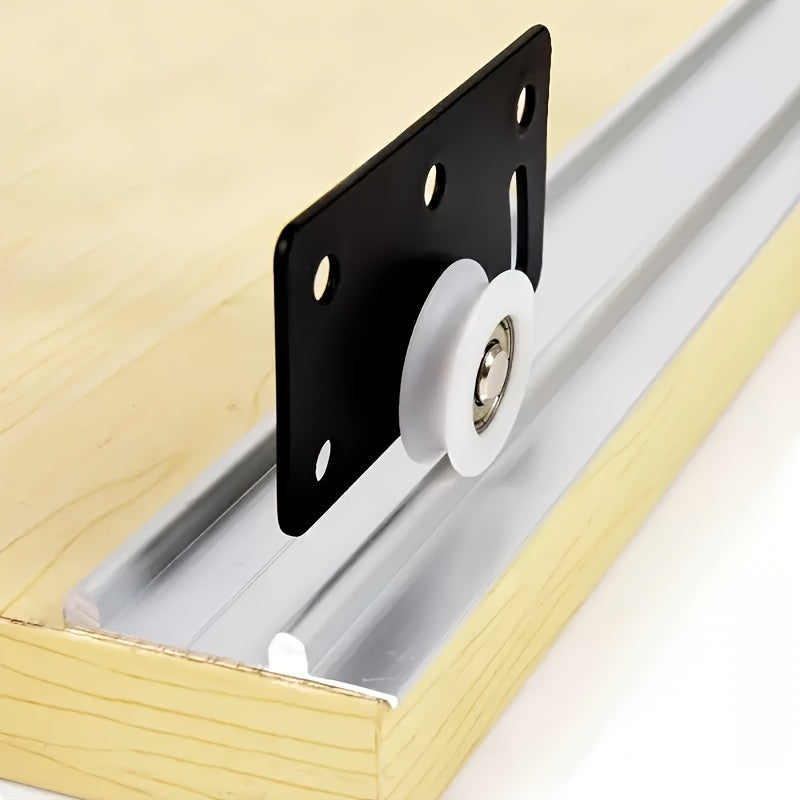 HeavyDuty Metal Sliding Door Wheel System with Brushed  SmoothRolling Slide Door Hardware for Wardrobes Shops Restaurants Stores  Durable Gliding Mechanism for  Heavy Doors